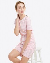 Thumbnail for your product : Draper James Tie Waist T-Shirt Dress in Nautical Stripe