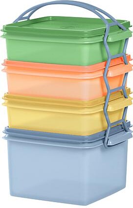 Tupperware® 9-piece Carry-All Sheer Stackable Container Set - Multi