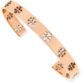 Thumbnail for your product : Tory Burch T Logo-Pierced Rose Golden Cuff