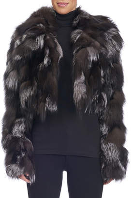 Michael Kors Collection Cropped Fox Fur Jacket