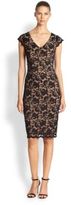Thumbnail for your product : ABS by Allen Schwartz Lace V-Neck Sheath