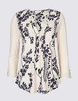 Thumbnail for your product : Classic Cotton Rich Floral Print Long Sleeve Blouse