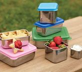 Thumbnail for your product : Pottery Barn Kids Spencer Stainless Steel Green Containers