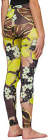 Thumbnail for your product : Dries Van Noten Yellow and Brown Floral Leggings