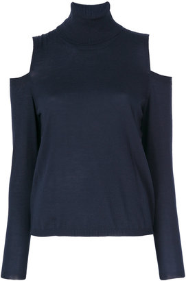 P.A.R.O.S.H. high neck cold-shoulder sweater
