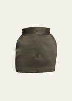 Satin Crepe Mini Skirt 