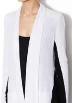 Thumbnail for your product : White + Warren Cotton Waffle Knit Open Cardigan