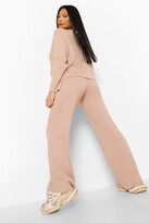 Thumbnail for your product : boohoo Petite Knitted Button Through Cardigan Co-Ord
