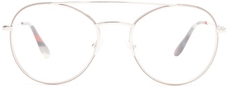 Prada EYEWEAR Round-frame metal glasses