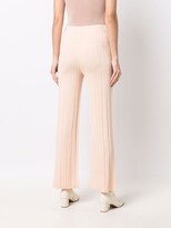 Thumbnail for your product : Maje Peline Ribbed-Knit Flared Trousers