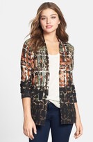 Thumbnail for your product : Nic+Zoe 'Etched' Print V-Neck Cardigan