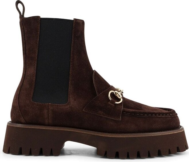 Gucci Horsebit Ankle Boots