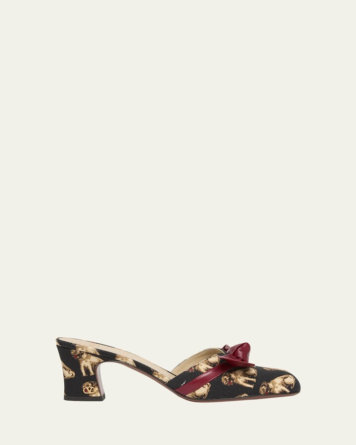 Valentino Garavani St Petit Charles Bow Mule Pumps