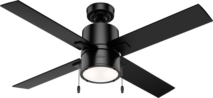 52" Hunter Beck Matte Black LED Ceiling Fan