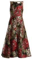Thumbnail for your product : Erdem Polly Flower-jacquard Dress - Womens - Black Print