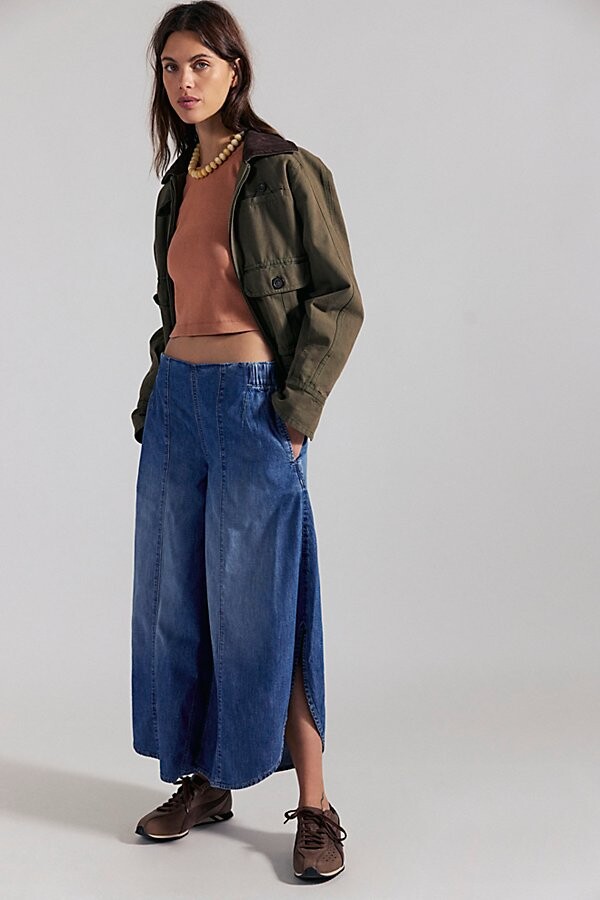 Free People We The Free Sweet Pea Pull-On Tulip Jeans