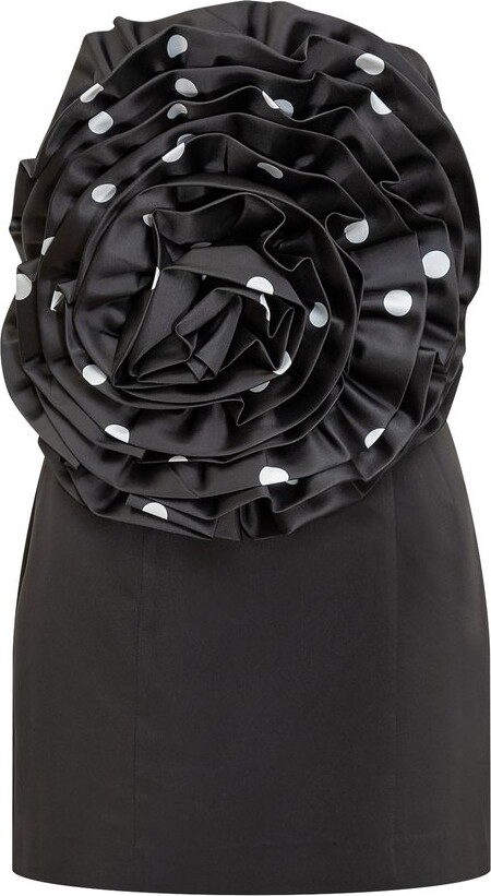 Rotate by Birger Christensen Ruffled One-Shoulder Dress