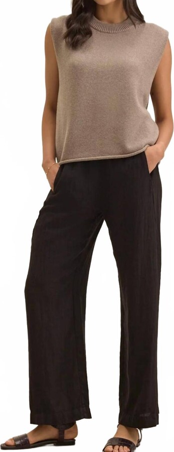 Stephanie Wide Leg Pants In Black