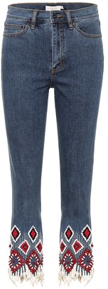 Tory Burch Mia embellished jeans
