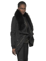 Thumbnail for your product : Rick Owens Cotton Nylon With Murmasky Trim Jacket