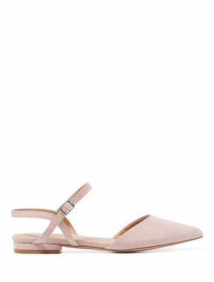Forever New Priya Pointed Flat Shoes - Blush - 41