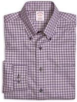 Thumbnail for your product : Brooks Brothers Supima® Cotton Non-Iron Regular Fit Mini Check Sport Shirt