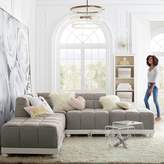 Thumbnail for your product : Pottery Barn Teen Baldwin Lounge Armless Chair, Sherpa Charcoal Faux-Fur, IDS