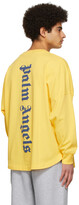 Thumbnail for your product : Palm Angels Yellow Cotton Long Sleeve T-Shirt