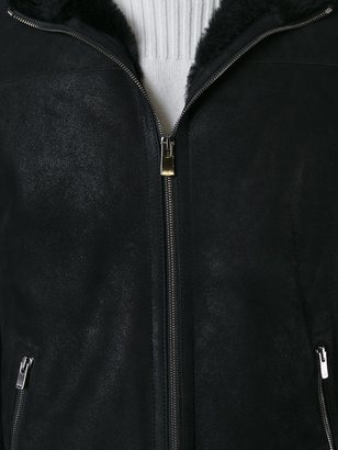 Drome zipped shearling coat