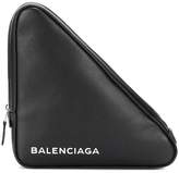 Balenciaga Triangle M leather clutch 