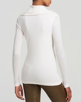 Thumbnail for your product : Three Dots Long Sleeve Draped Boatneck Tunic