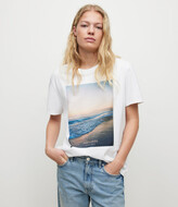Thumbnail for your product : AllSaints Solis Boyfriend Beach T-Shirt | Size XS | Optic White