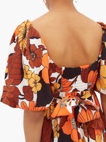 Thumbnail for your product : Dodo Bar Or Sweetheart-neckline Floral-print Dress - Brown Print