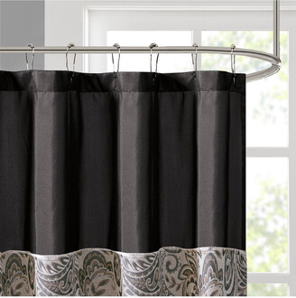 Madison Home USA Aubrey Traditional Silky Paisley Shower Curtain