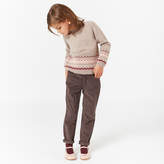 Thumbnail for your product : Marie Chantal Girls Fair Isle Cashmere Sweater - Chocolate
