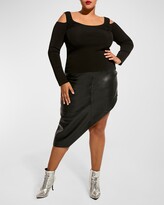 Thumbnail for your product : AS by DF Decollage Long-Sleeve Cold-Shoulder Top
