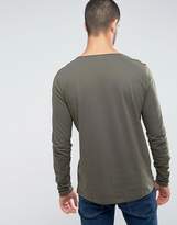 Thumbnail for your product : HUGO Doopso Slim Fit Long Sleeve T-Shirt In Khaki
