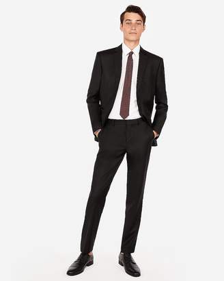 Express Slim Black Luxury 100% Wool Suit Pant
