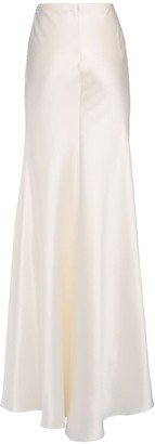 Ralph Lauren Collection Stretch Silk Satin Long Skirt