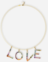 Thumbnail for your product : Dolce & Gabbana Rainbow alphabet G 18 kt yellow gold charm with multicolor fine gems