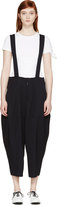 Thumbnail for your product : Comme des Garcons Navy Wool Suspender Trousers