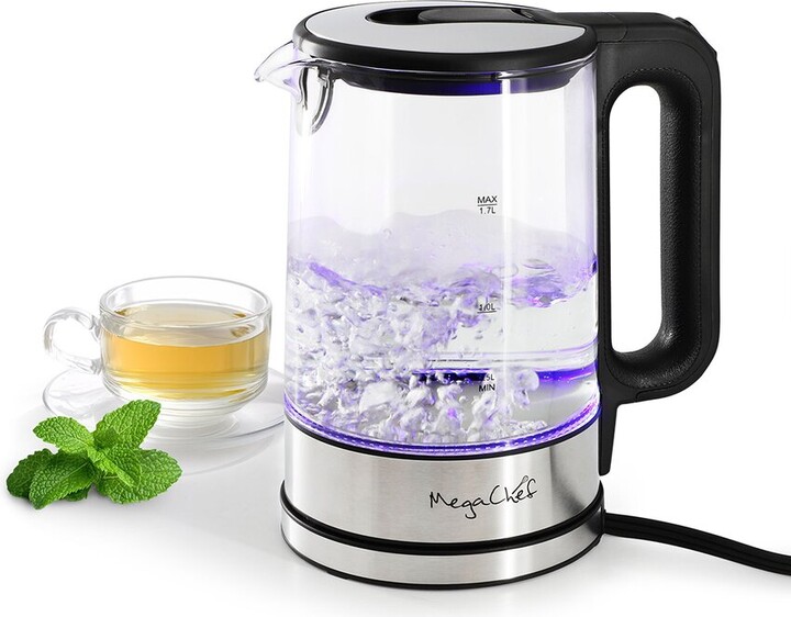Megachef 1.7 Quart Glass Electric Tea Kettle