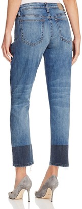 Joe's Jeans Ex Lover Patchwork Cropped Straight Leg Jeans in Jenni