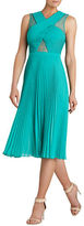 Thumbnail for your product : BCBGMAXAZRIA Abbie Pleated Contrast Lace Dress