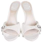 Thumbnail for your product : Christian Dior Patent Leather Slide Sandals