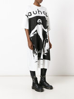 Thumbnail for your product : R 13 oversized Bauhaus print top