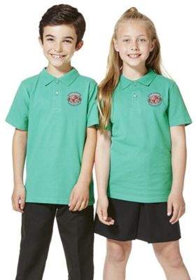 F&F Unisex Embroidered School Polo Shirt 7-8 yrs