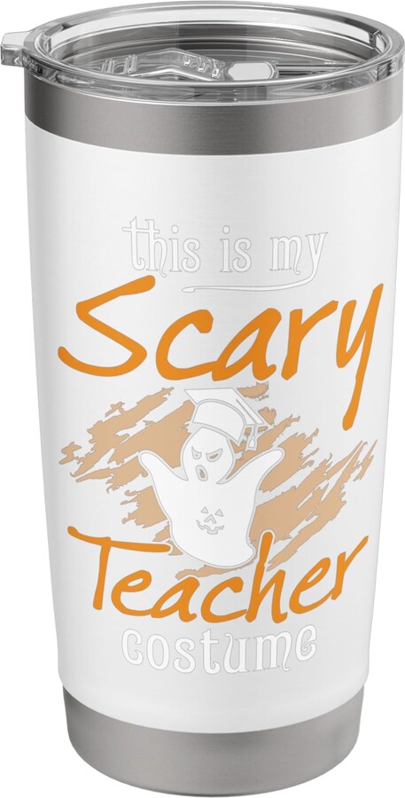 Teacher Mood Apparel.USA Scary Teacher Costume - Cute Halloween Outfit For Educators Stainless Steel Insulated Tumbler