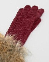 Thumbnail for your product : Alice Hannah Woven Stitch Knit Gloves