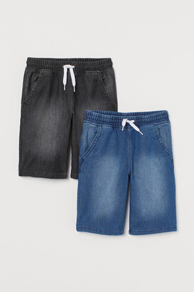 H&M 2-pack Denim Pull-on Shorts